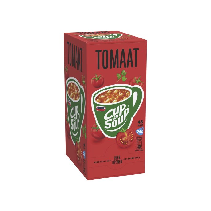 UNOX Cup-a-Soup Tomaat Soep 140 ml (doos 24 stuks)