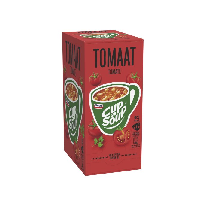 UNOX Cup-a-Soup Tomaat Soep 175 ml (pak 21 stuks)