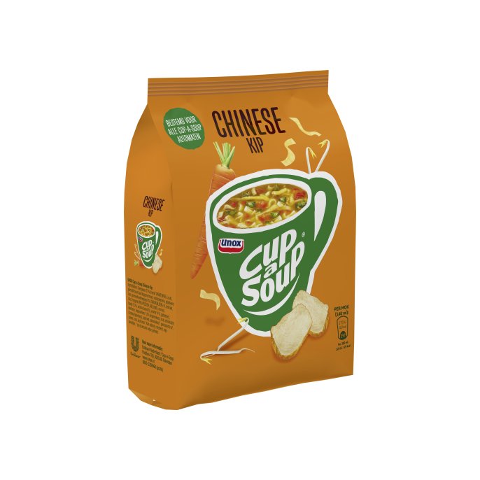 UNOX Cup-a-Soup Voor Automaten Chinese Kip Soep 140 ml (pak 40 stuks)