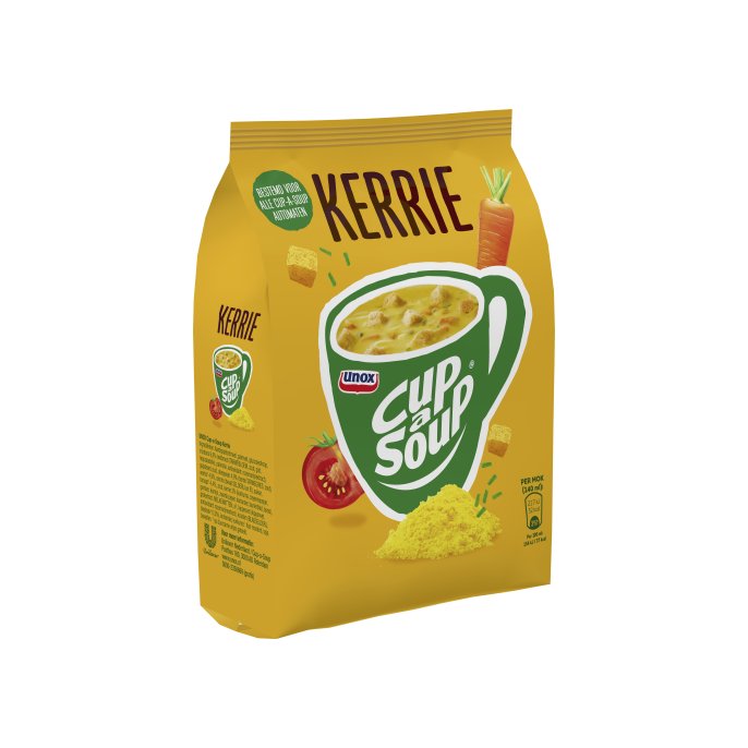 UNOX Cup-a-Soup Voor Automaten Kerrie Soep 140 ml (pak 586 gram)