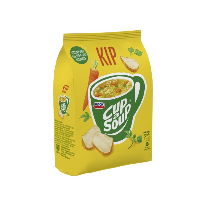 UNOX Cup-a-Soup Voor Automaten Kip Soep 140 ml (pak 404 gram)