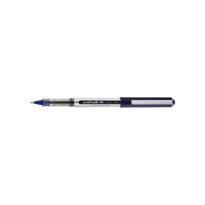 Uni-Ball Eye Micro Stickbalpen Punt 05 mm Grijze Huls Blauwe Inkt (pak 12 stuks)