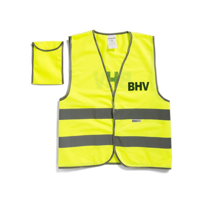 Veiligheidsvest BHV Reflecterend Geel