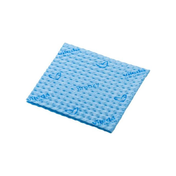 Vileda Breazy Schoonmaakdoek Microvezel 35 x 36 cm Blauw (pak 25 stuks)