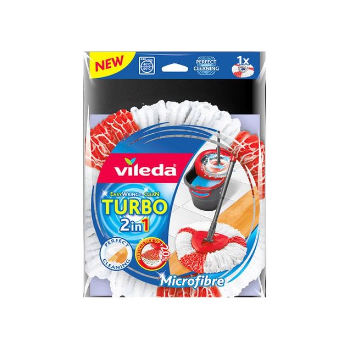 Vileda Easy Wring & Clean Turbo 2in1 Mop Navulling