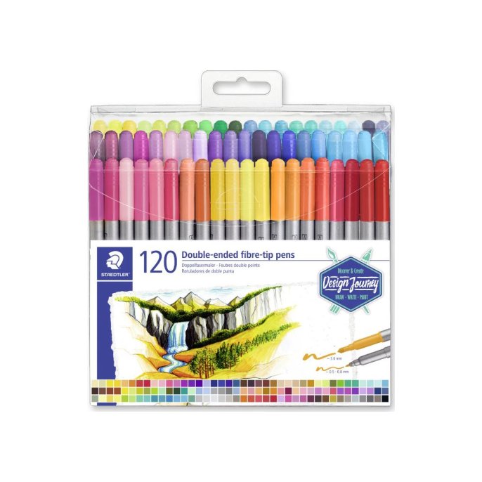 Viltstift STAEDTLER duo assorti (12 stuks)0