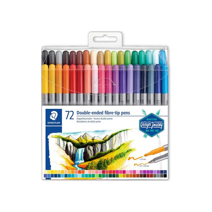 Viltstift STAEDTLER duo assorti/pk72