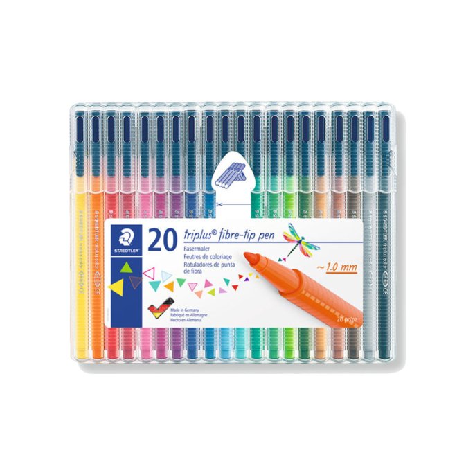 Viltstift STAEDTLER triplus assorti/pk20