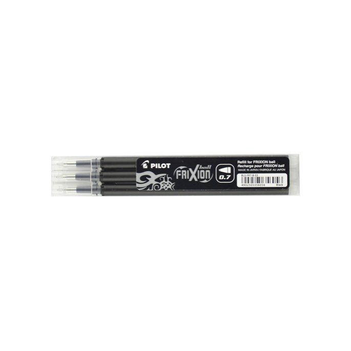 PILOT Rollerball Navulling voor FriXion Balpen en FriXion Clicker zwart (pak 3 stuks)