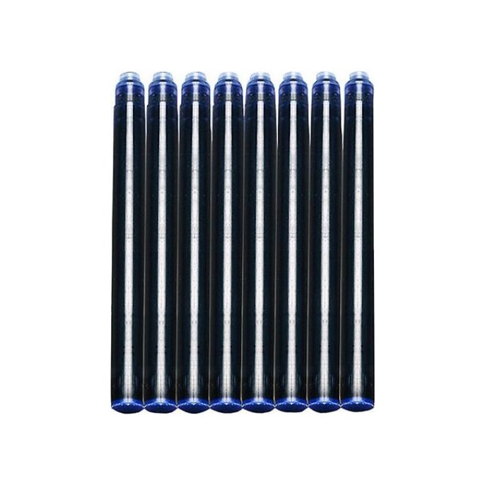 Waterman Vullingen Vulpen lang blauw (pak 8 stuks)