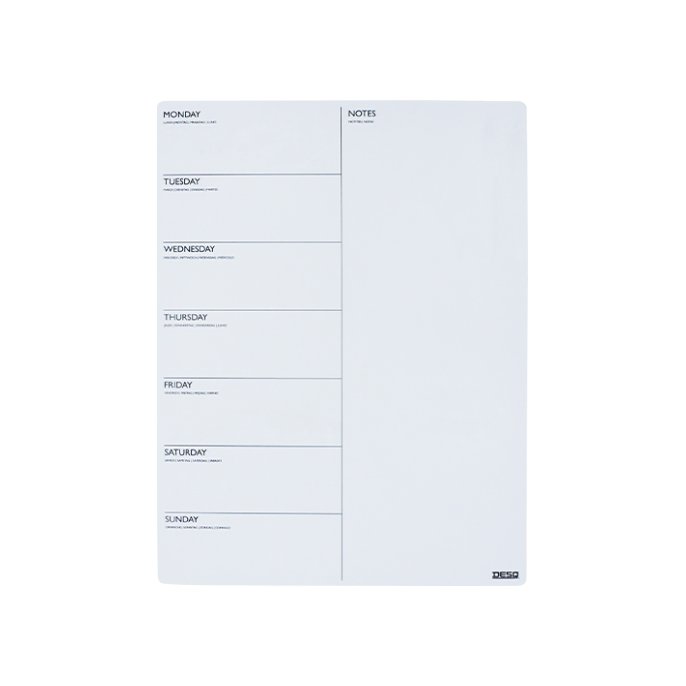 Weekplanner Desq 40x30cm magnetisch