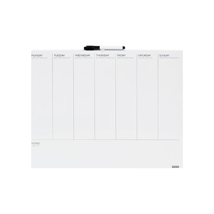 Weekplanner Desq 40x50cm magnetisch