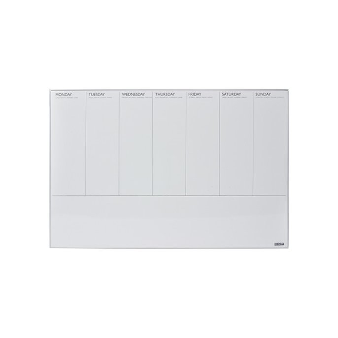 Weekplanner Desq 60x90cm thin frame