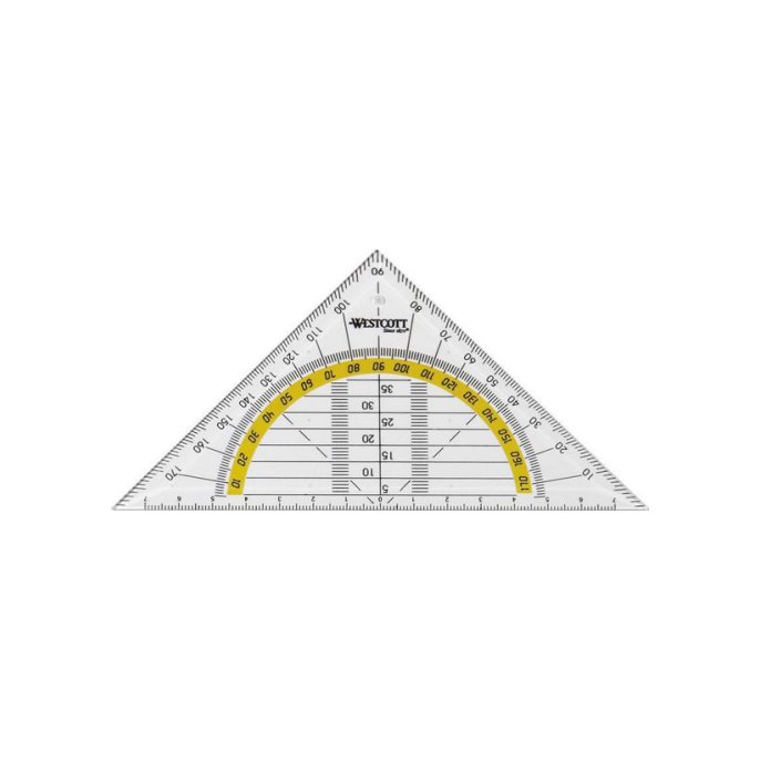 Westcott Geodriehoek 14cm 45°