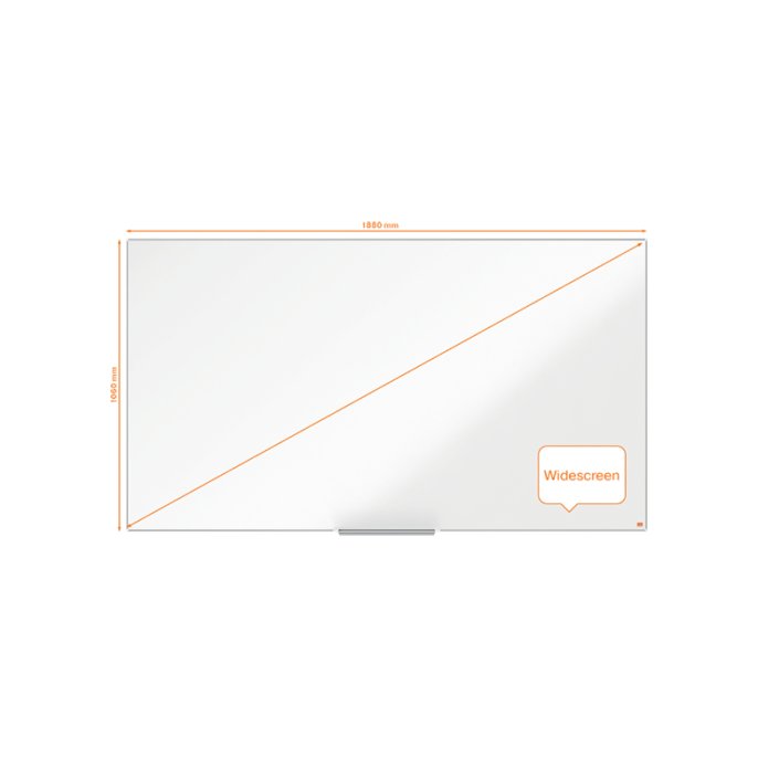 Whiteboard Nobo impr.Pro staal 188x106cm