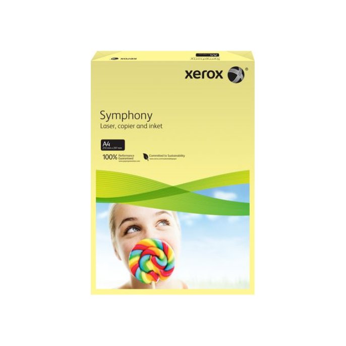 Xerox Symphony Papier A4 80 g/m² Geel (doos 5 x 500 vel)