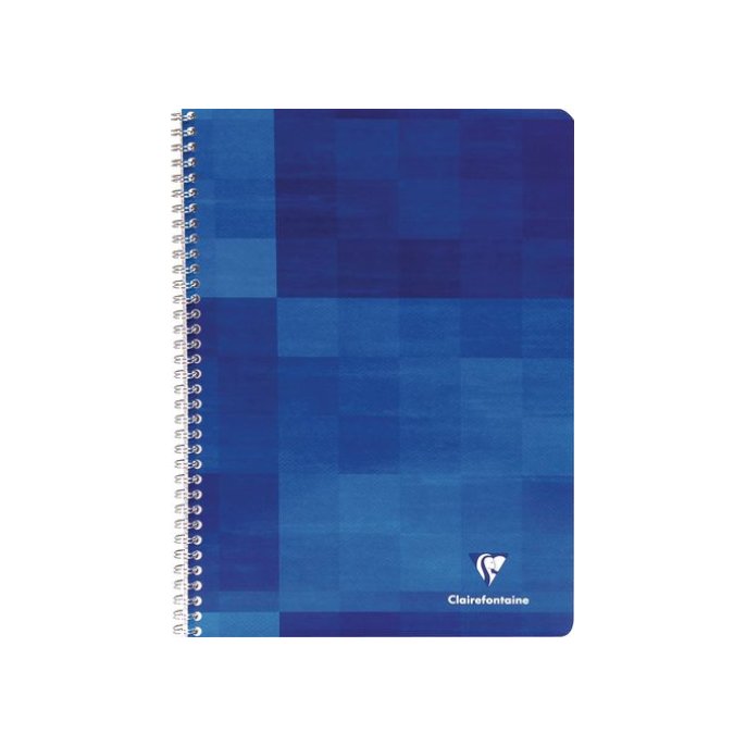 Clairefontaine Spiraalblok A4 Geruit 5 mm Blauw (pak 5 stuks)