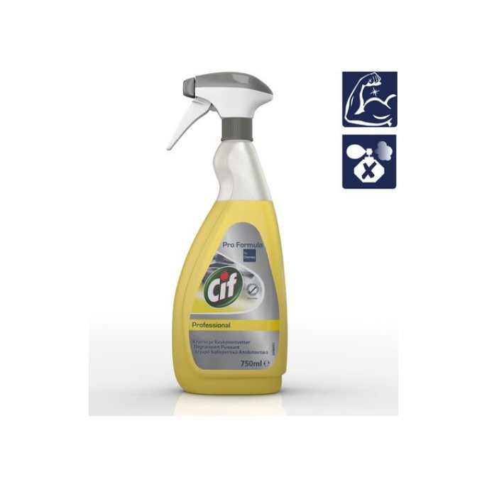 Cif Keukenontvetter vloeibaar 750 ml geel (doos 6 x 750 milliliter)