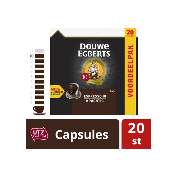 Douwe Egberts Espresso UTZ Koffiecapsules (pak 20 stuks)