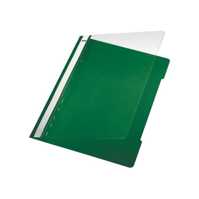 LEITZ Snelhechtmap A4 PVC 250 vel Groen (doos 25 stuks)