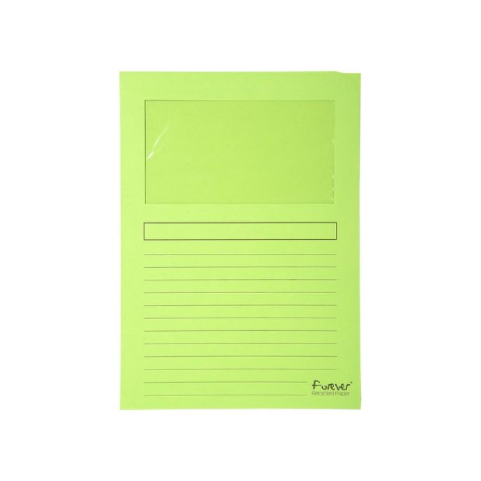 EXACOMPTA Forever Venstermap L-Model A4 120 g/m² Lichtgroen (pak 100 stuks)