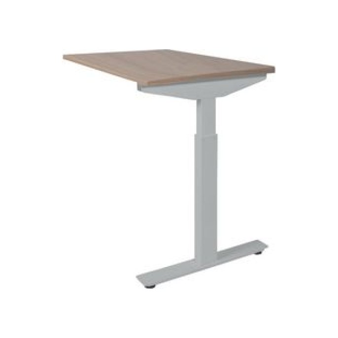 Linesto Plus Verstelbare Aanbouwtafel 80 x 60 cm Licht Kersen Aluminium