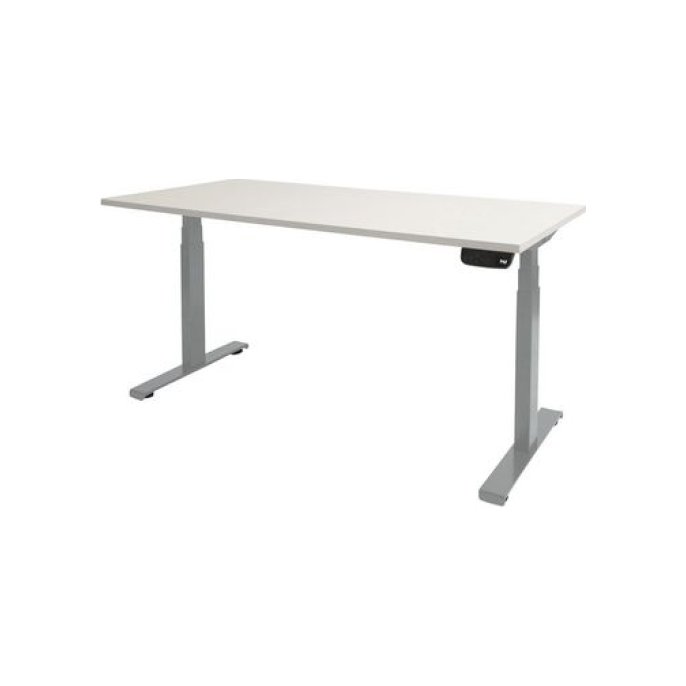 Dextro Plus Verstelbaar Bureau 180 x 80 cm Wit Aluminium