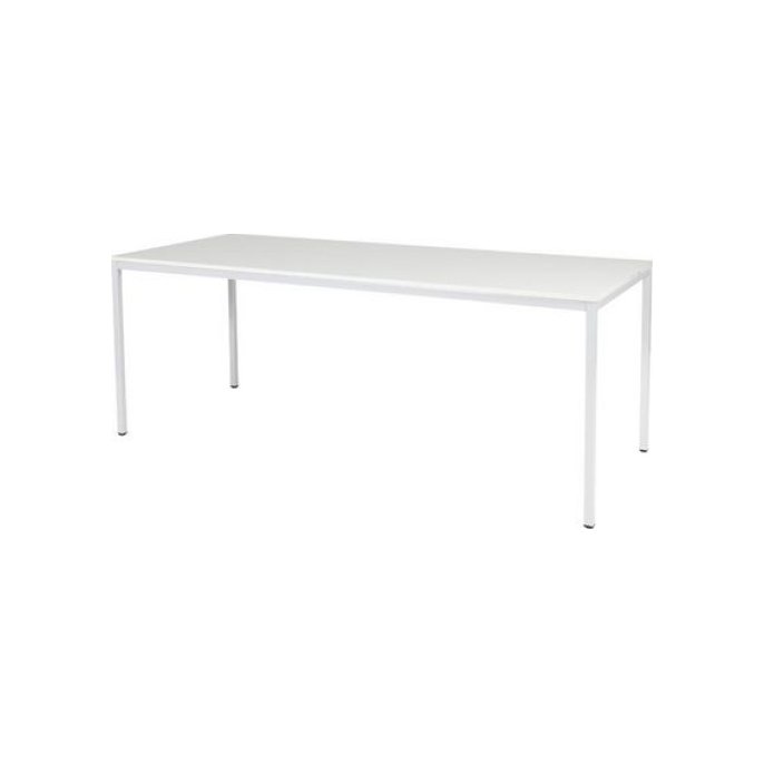 Tavolo Tafel 200 x 80 cm Grijs Wit