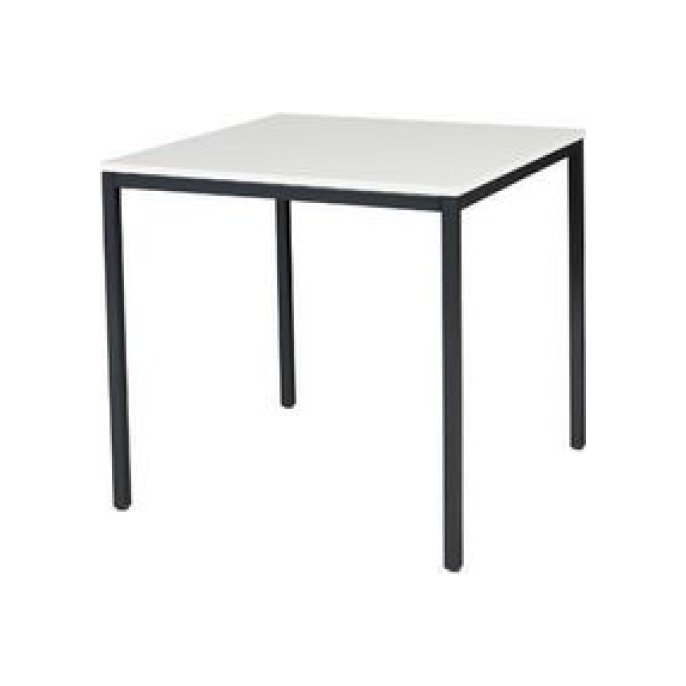 Tavolo Tafel 80 x 80 cm Wit Zwart