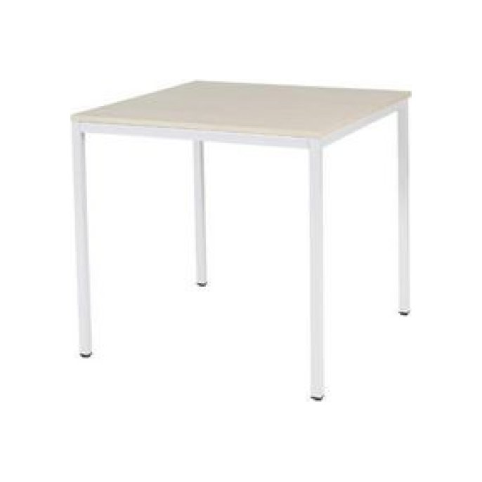 Tavolo Tafel 80 x 80 cm Licht Eiken Wit