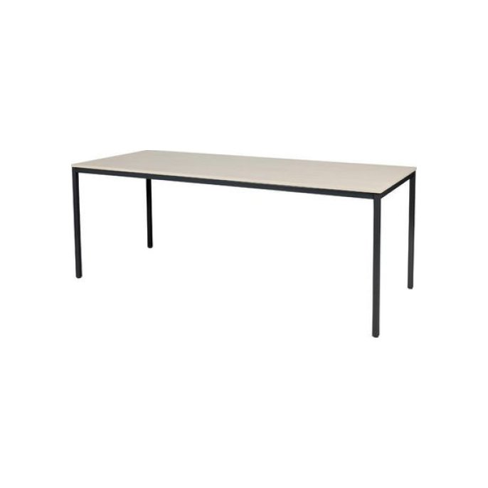 Tavolo Tafel 200 x 80 cm Licht Eiken Zwart