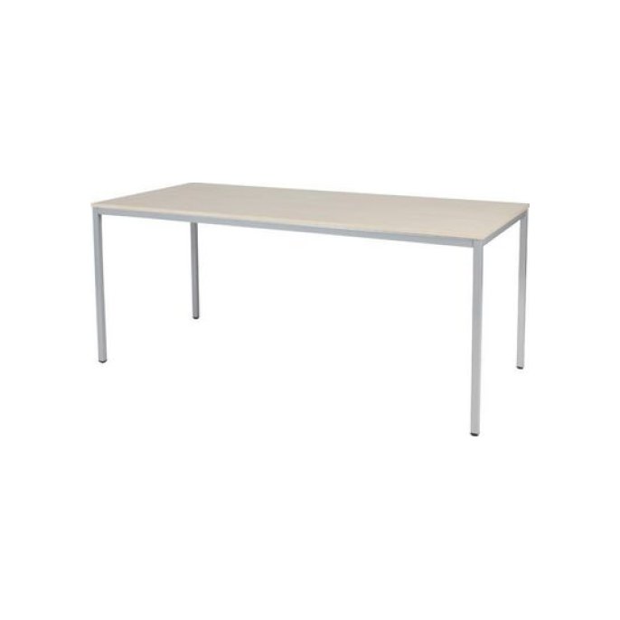 Tavolo Tafel 180 x 80 cm Licht Eiken Aluminium