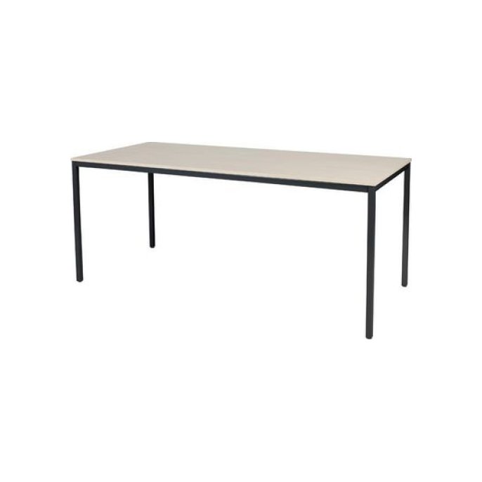 Tavolo Tafel 180 x 80 cm Licht Eiken Zwart