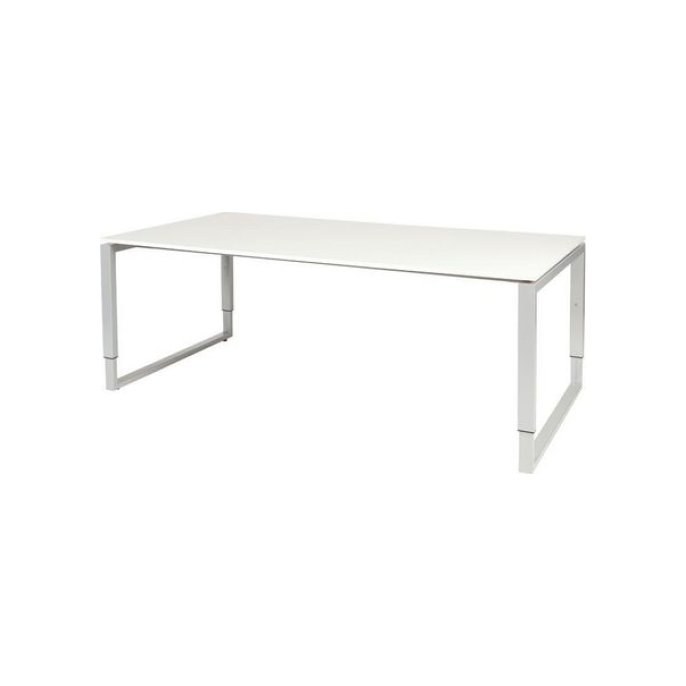 Domino Plus Vergadertafel 200 x 100 cm Wit Aluminium