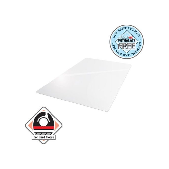 Floortex Cleartex® AdvantageMat PVC Vloermat voor harde vloer 1200 x 1500 mm Antimicrobieel Transparant