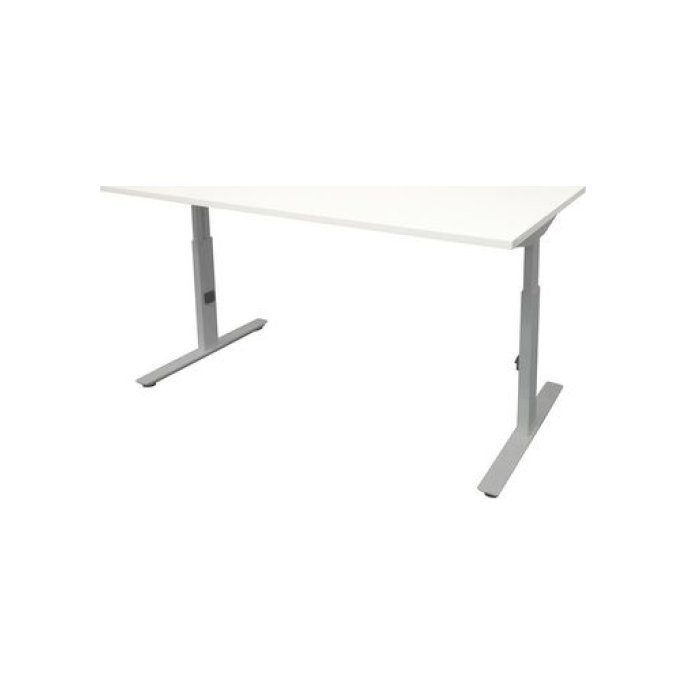 Linesto Plus Verstelbaar Bureau 120 x 80 cm Wit Aluminium