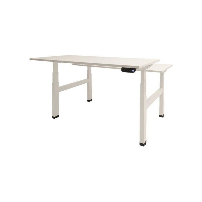 Dextro Plus Duo Verstelbaar Bureau 180 x 80 cm Wit