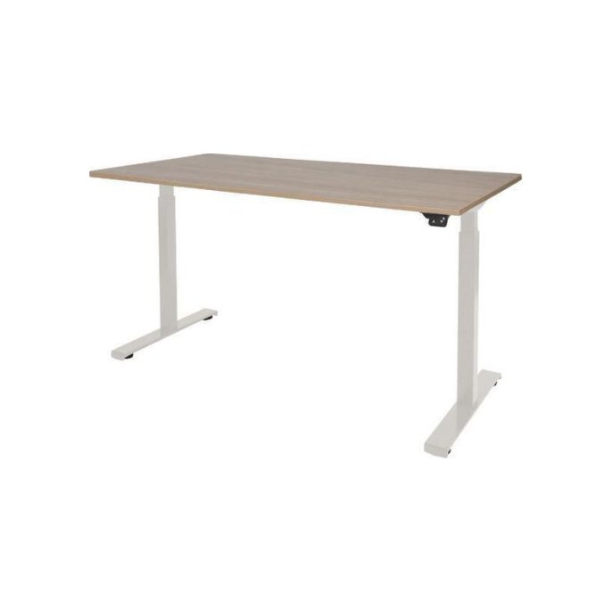 Dextro Basic Verstelbaar Bureau 140 x 80 cm Licht Kersen Wit