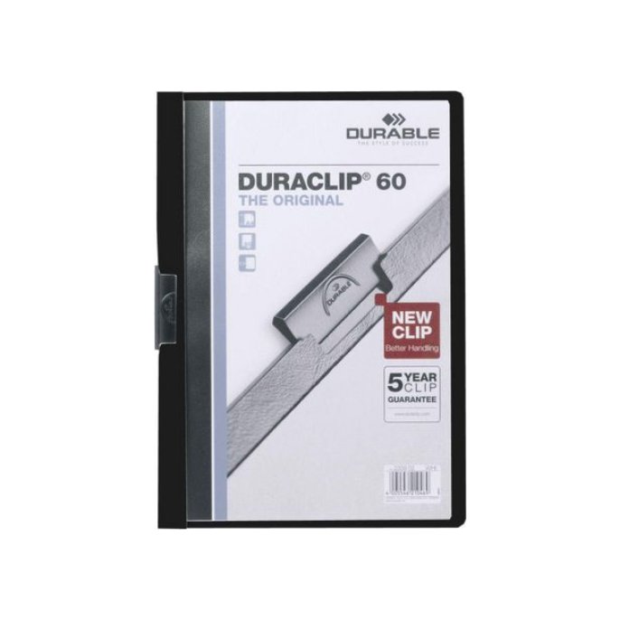 DURABLE Duraclip® Klemmap A4 1-60 vel Zwart (pak 25 stuks)