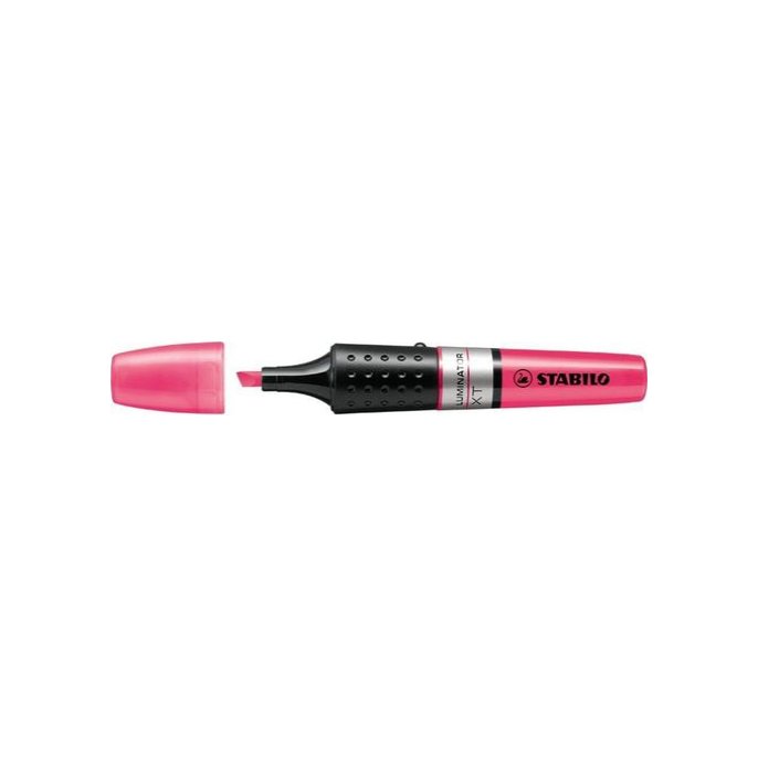 STABILO Luminator Markeerstift Beitelvormige Punt 2 - 5 mm Roze (pak 5 stuks)