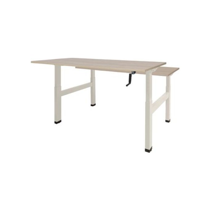 Dextro Duo Zit-Sta Bureau 120 x 80 cm Lindberg Eiken Wit