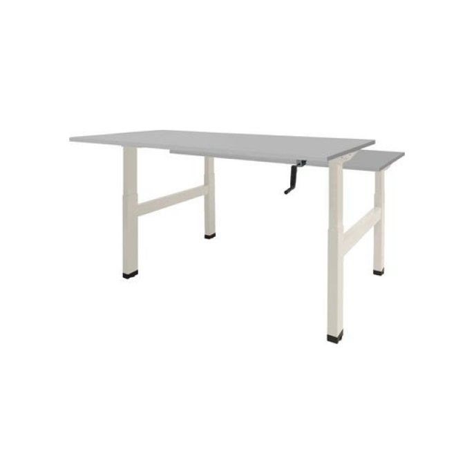 Dextro Duo Zit-Sta Bureau 120 x 80 cm Grijs Wit