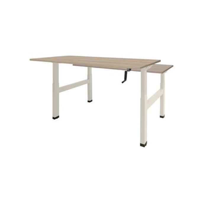 Dextro Duo Zit-Sta Bureau 120 x 80 cm Halifax Wit