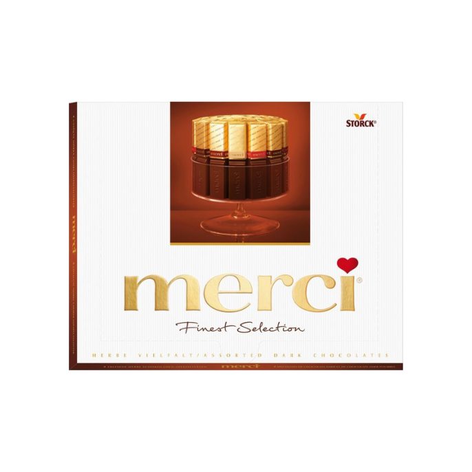 merci Chocolade assorti Finest Selection inhoud 250g (pak 250 gram)