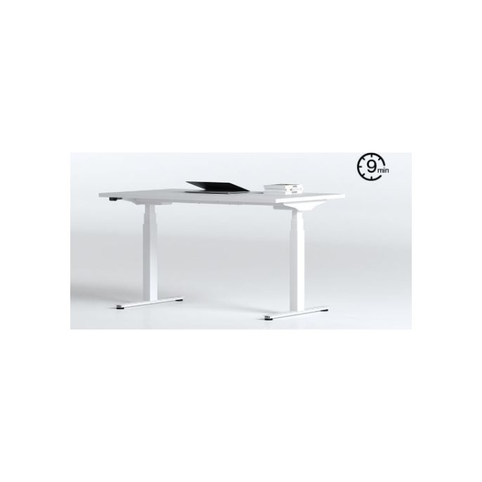 ModuQ Elektrisch verstelbaar Bureau 120x80cm wit/wit