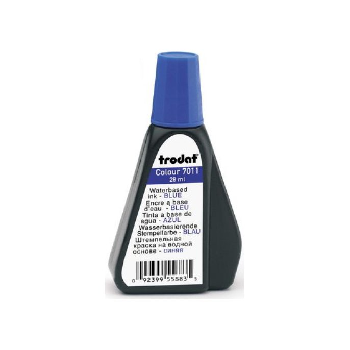 trodat 7011 Stempelinkt 28 ml Blauw (fles 28 milliliter)